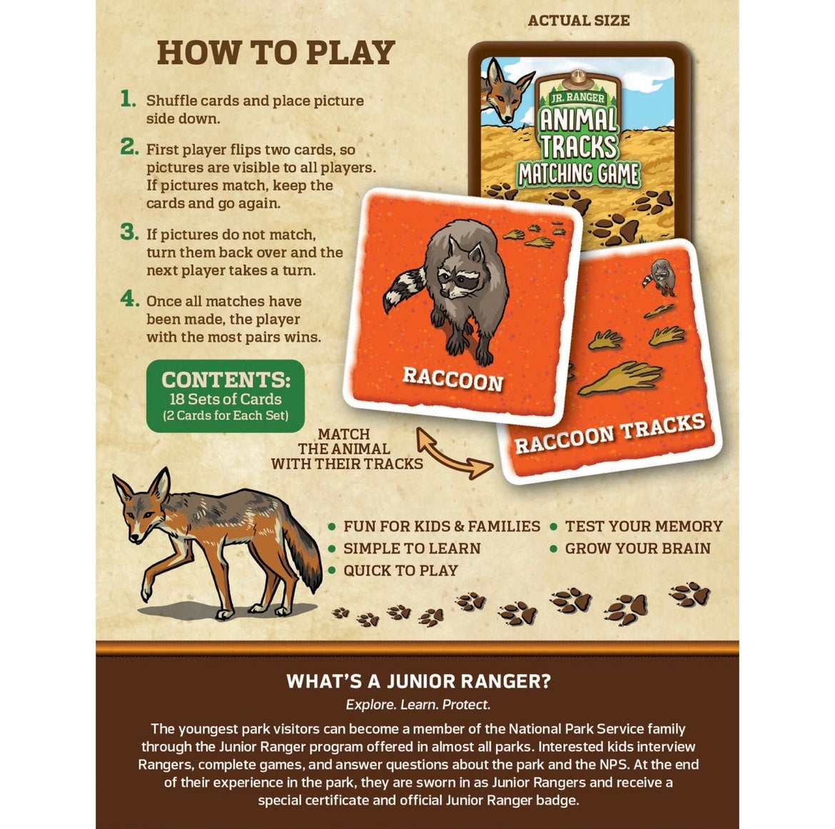 Animal Tracks Matching Game